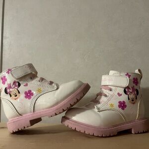 Disney Minnie Mouse Kids Boots - Pink and White